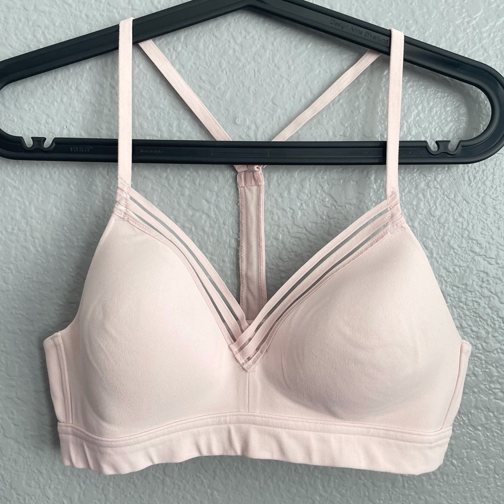 Athleta Pink Padded Sports Bra